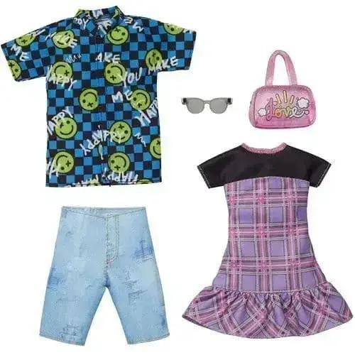 Barbie and Ken Plaid and Checker Print Fashion 2-Pack - ToylandEU™