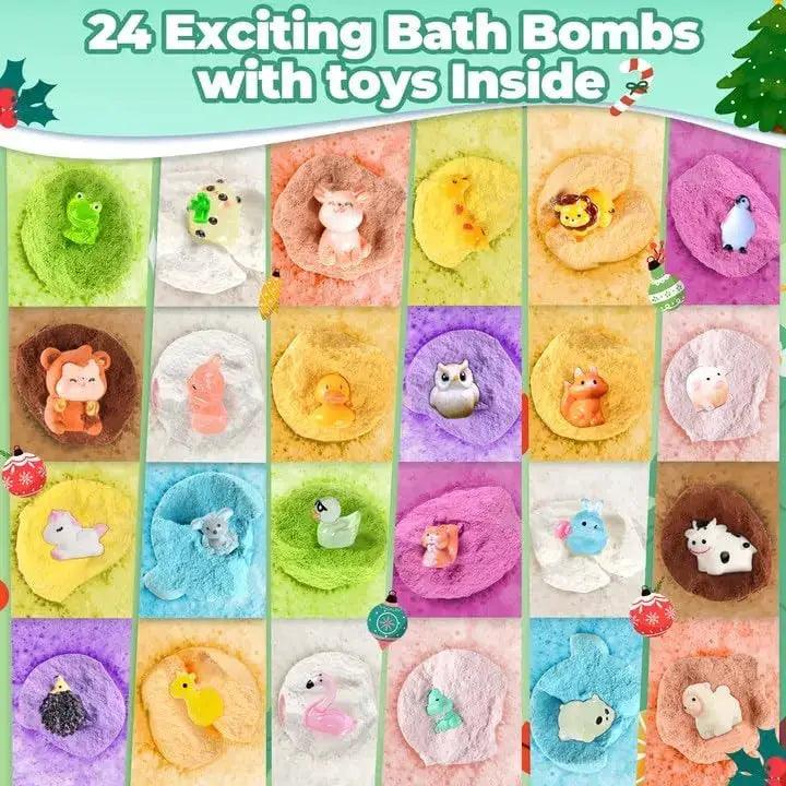 Bath Bombs Advent Calendar For Kids 24 Day Surprises - ToylandEU™