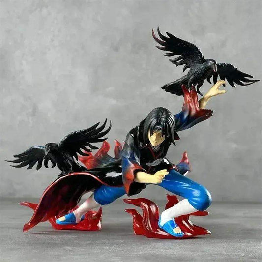 Itachi Uchiha Figure Naruto PVC Amaterasu Flames 7in - ToylandEU™