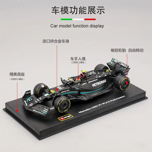 Bburago 1 43 Diecast Mercedes F1 Car Model Hamilton Collector - ToylandEU