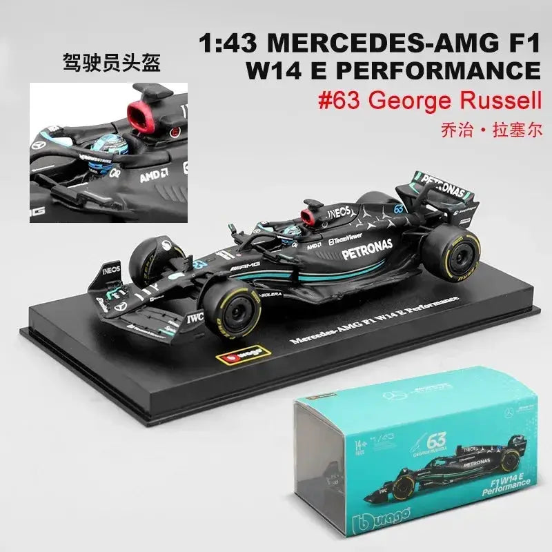 Bburago 1 43 Diecast Mercedes F1 Car Model Hamilton Collector - ToylandEU