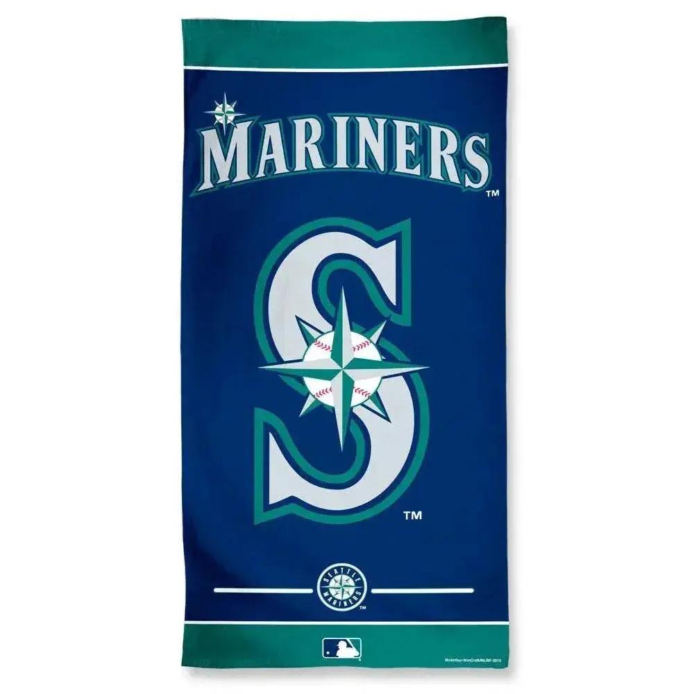 Seattle Mariners Beach Towel 30x60 Cotton Velour Front - ToylandEU™