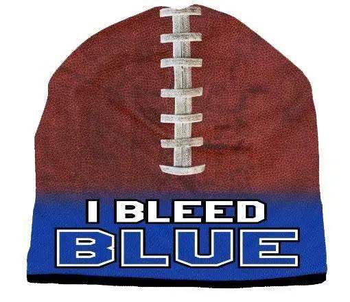 Beanie I Bleed Style Sublimated Football Royal Blue Design - ToylandEU™