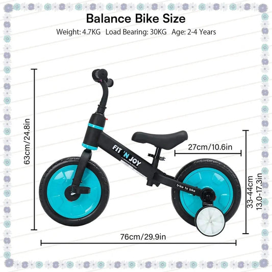 Beginner Balance Bike 4in1 Toddler Training Toyland EU - ToylandEU™