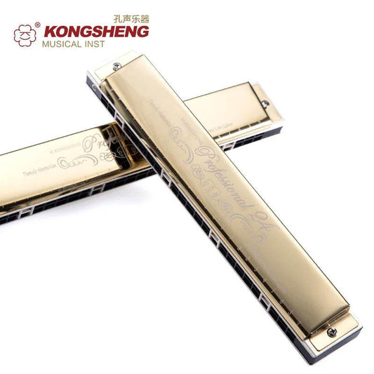 Beginner's 24-Hole C Key Tremolo Harmonica - Elegant & High-Quality Sound - ToylandEU