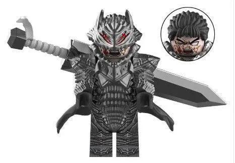 Berserk Minifigure On War Horse With Battle Armor - ToylandEU™