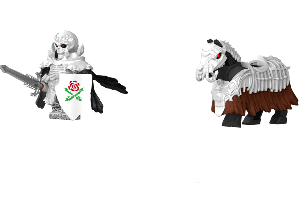 Berserk Series Ghost Skeleton Knight Guts | Cursed Warrior Armor | Custom Minifigure