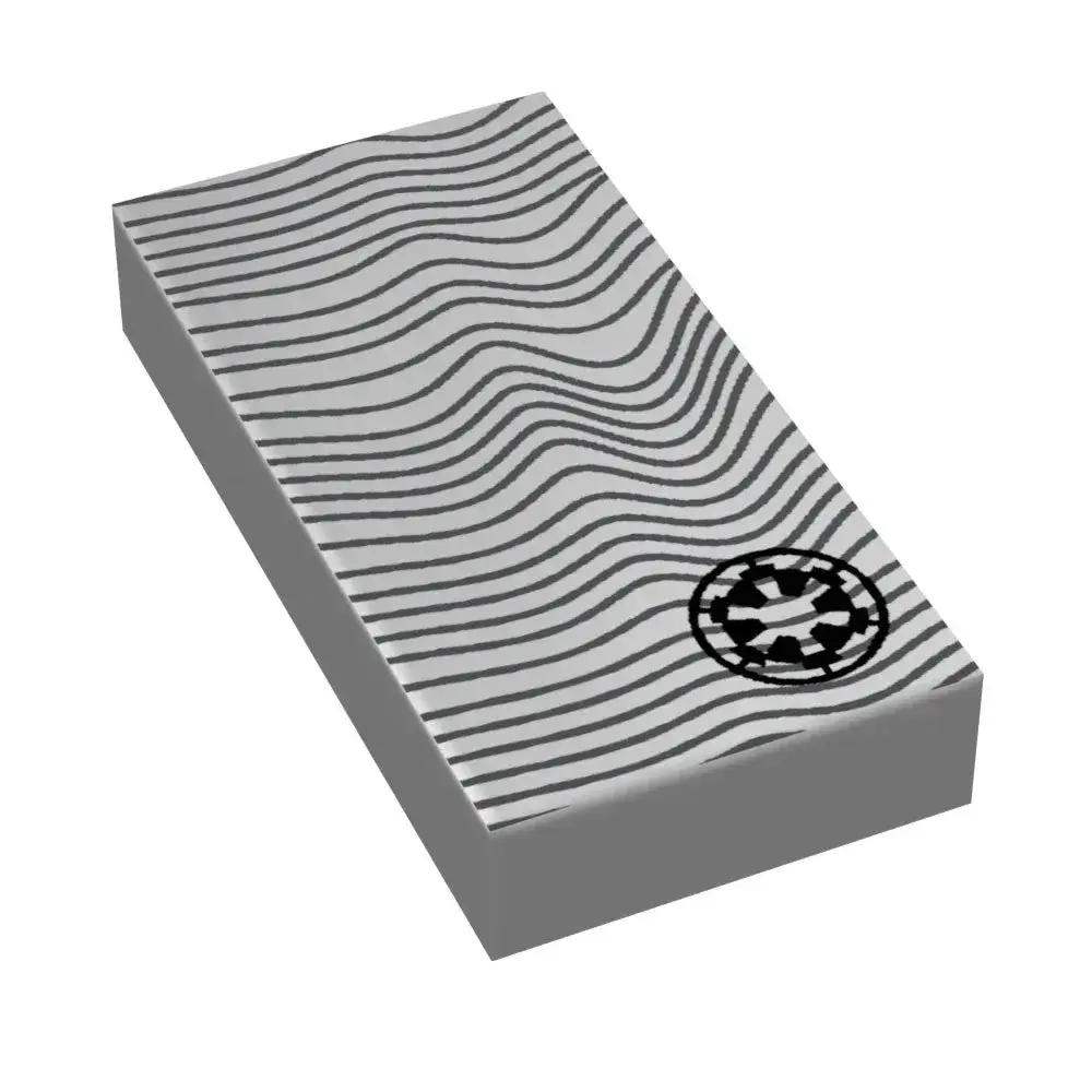 Beskar Tile Lego 1x2 Ingot Printed With Metallic Finish - ToylandEU