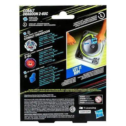 Beyblade X Cobalt Dragoon 2-60C Deluxe Left-Spin String Launcher Set - ToyShnip