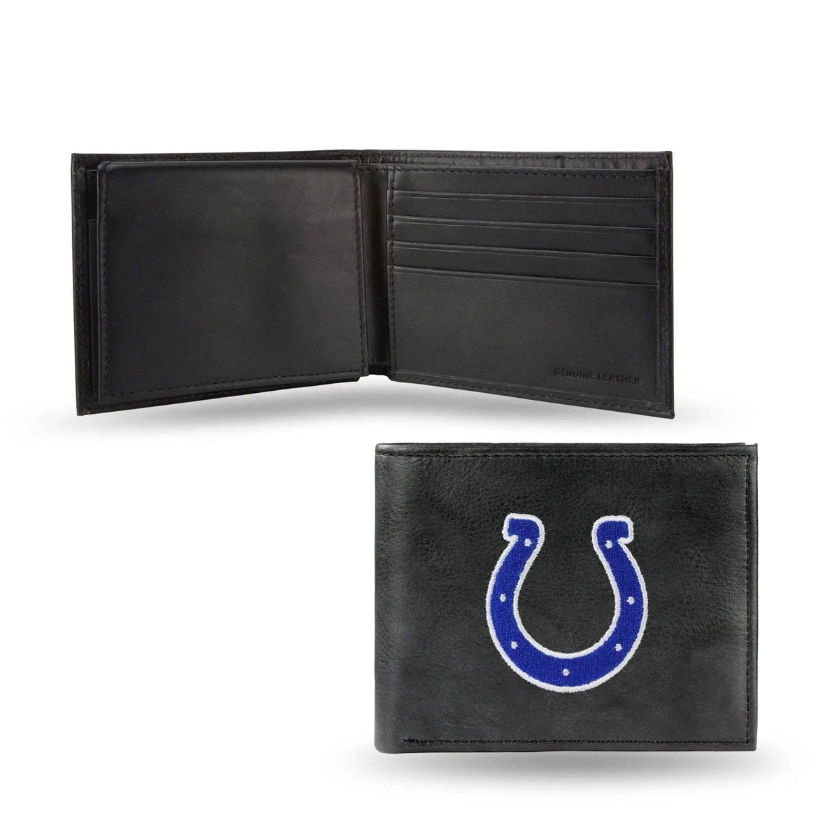 Indianapolis Colts Embroidered Leather Billfold Wallet - ToylandEU™