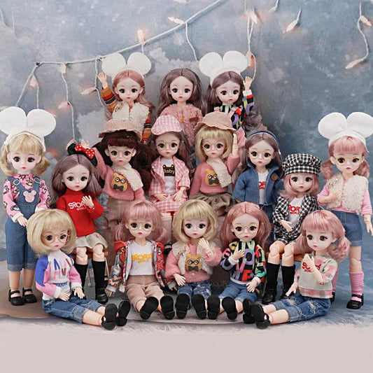 Bjd Dolls 30cm Anime Doll Full Set With Movable Body Kawaii - ToylandEU