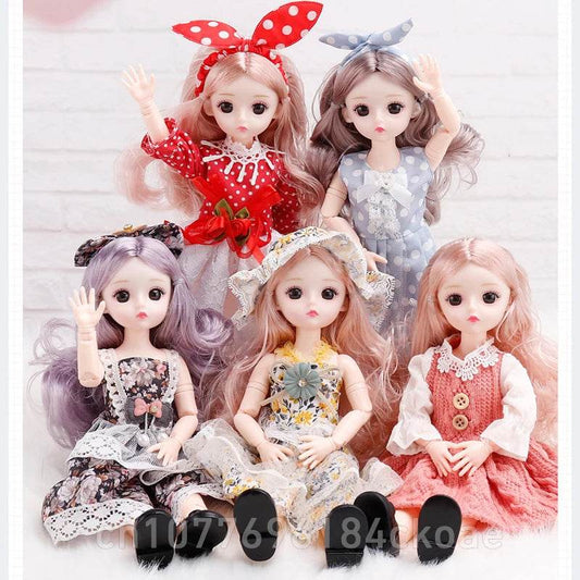 Bjd Dolls 30cm Clothes Full Set For Girls Dress Up Toys - ToylandEU