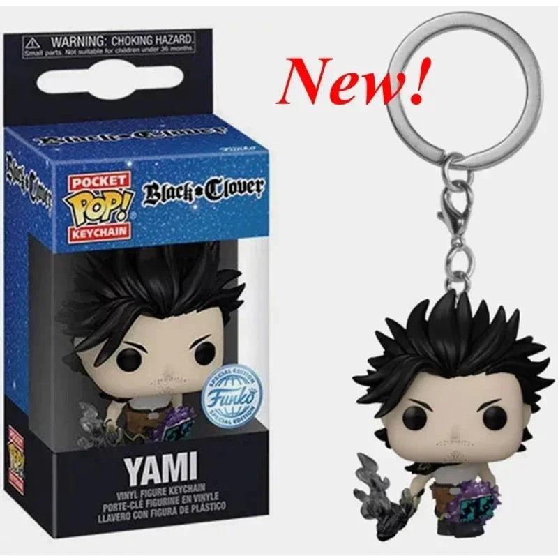 Black Clover Keychain Compact Asta Noelle Yami Figures