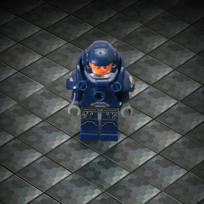 Black Shades HEX Flooring - Custom Printed 2x2 Tile - ToylandEU