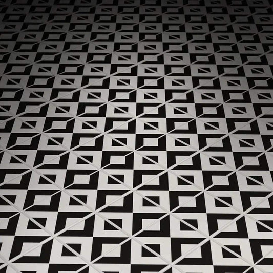 Lego Kitchen Flooring Tile 2x2 Black White Printed - ToylandEU™