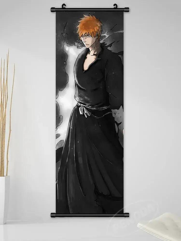 Bleach Canvas Scroll Posters, Wall Art Anime Artwork Painting Anime Hanging Poster - CLOUDANIMESTUDIO
