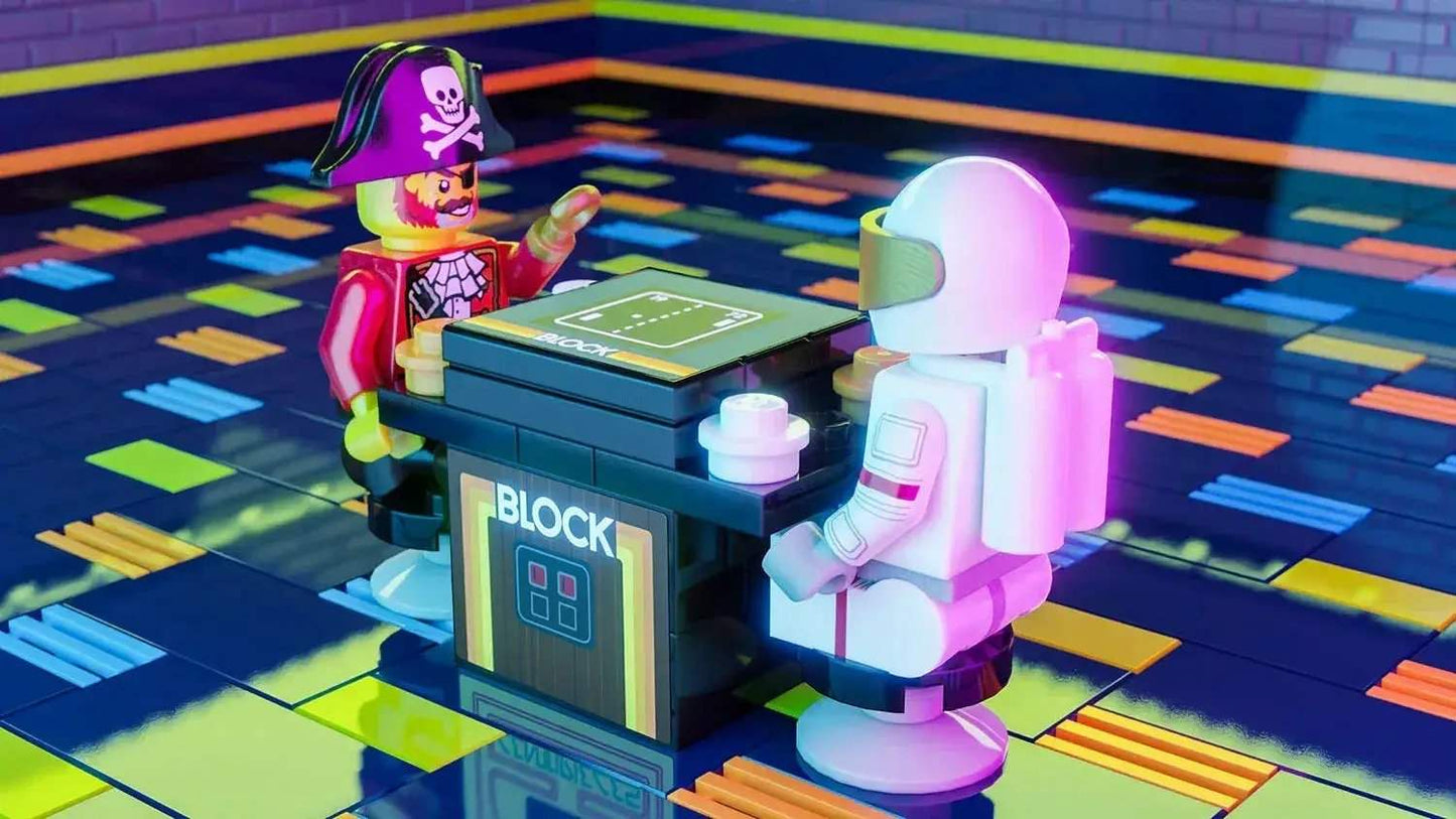 LEGO Arcade Cabinet Two Player Cocktail Machine With Custom Decals - ToylandEU