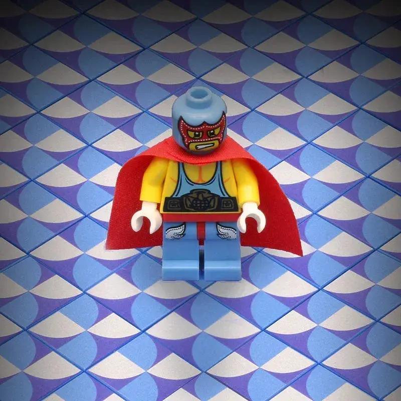 Blue Lightning Scallop Flooring - Custom Printed 2x2 Tile - ToylandEU™