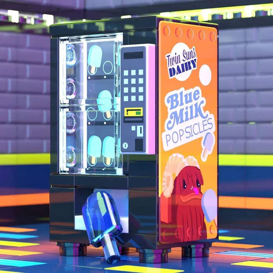 LEGO Blue Milk Popsicle Vending Building Set Minifigs - ToylandEU™