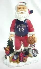New Jersey Nets Santa Bobblehead Forever Collectibles Co - ToylandEU™
