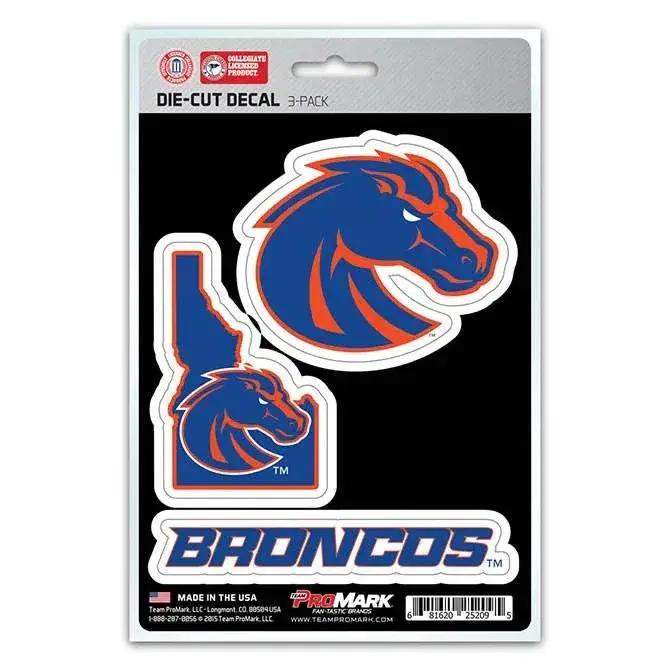 Boise State Broncos Die Cut Decal Three Pack Vinyl - ToylandEU™