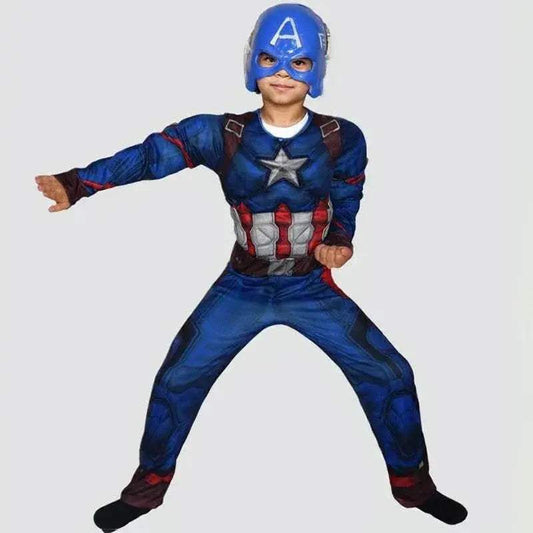 Bold Captain America Muscle Jumpsuit Cosplay Toyland EU - ToylandEU™
