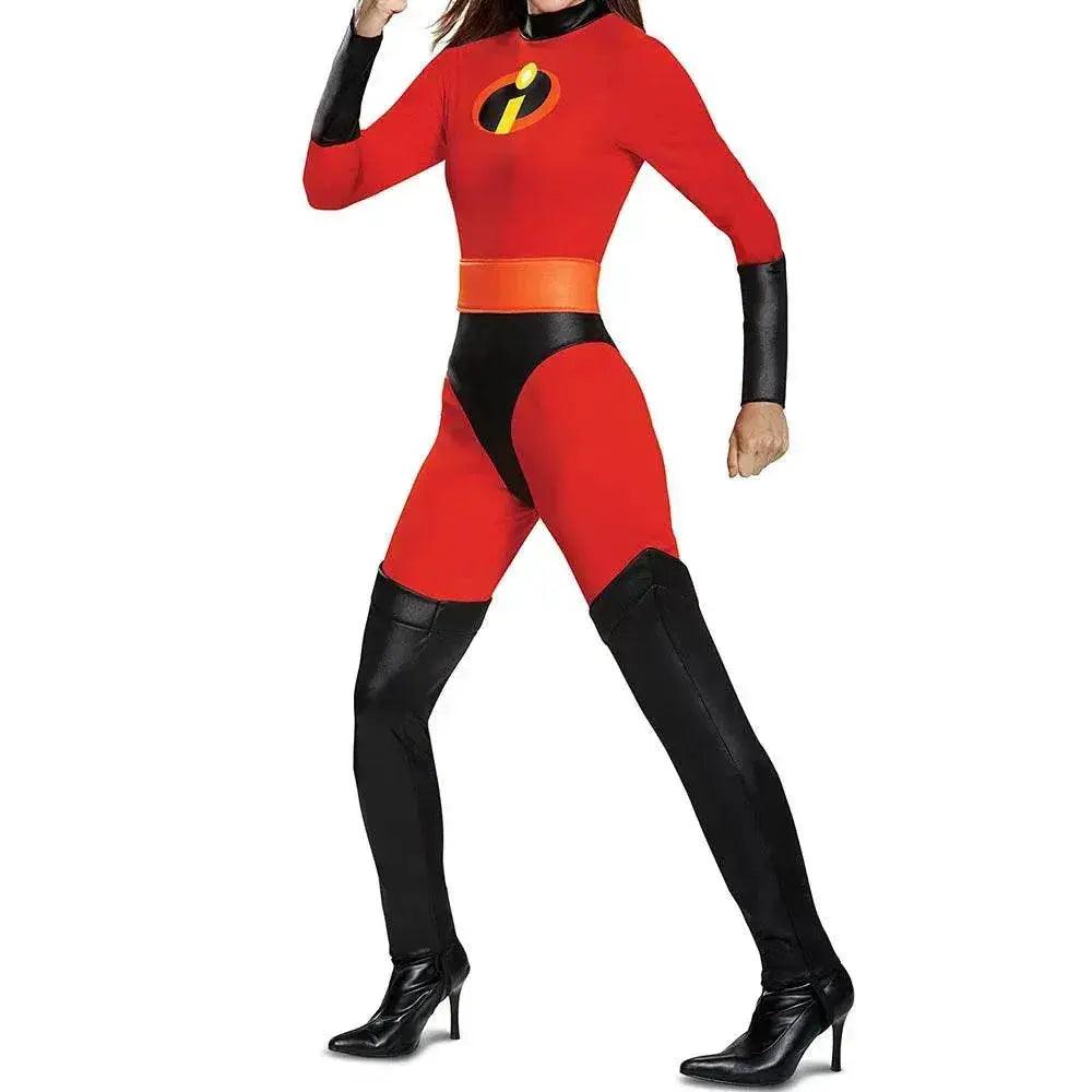 Bold Cosplay Incredibles Red Jumpsuit Mask Toyland EU - ToylandEU™
