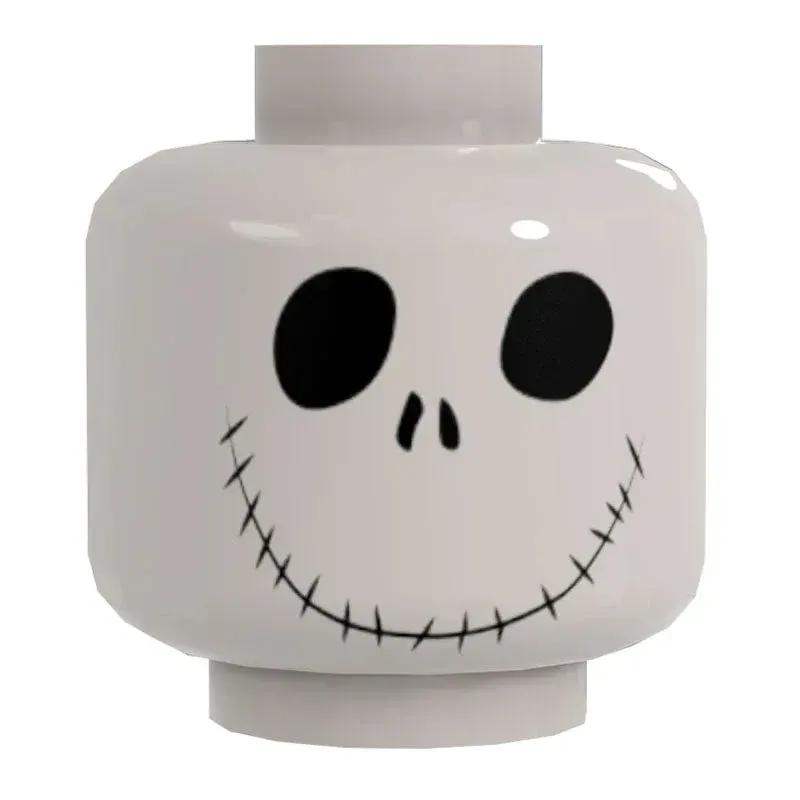 Custom LEGO Figure Head Bone Daddy Smiling Edition Printed On Authentic LEGO Element By B3 Customs - ToylandEU