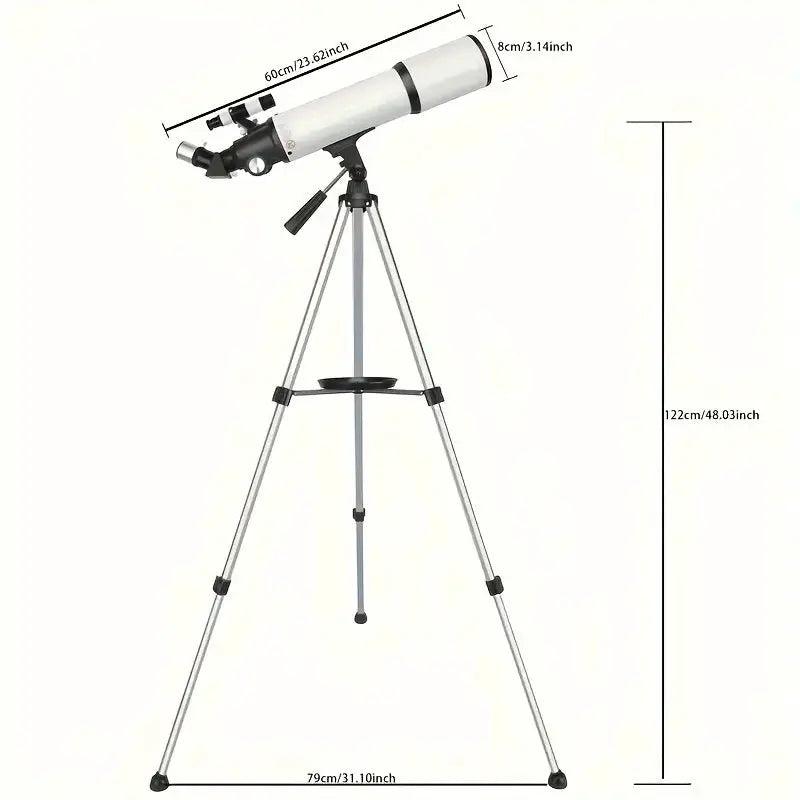 Borwolf 80600 Professional Astronomical Telescope 80mm - ToylandEU™