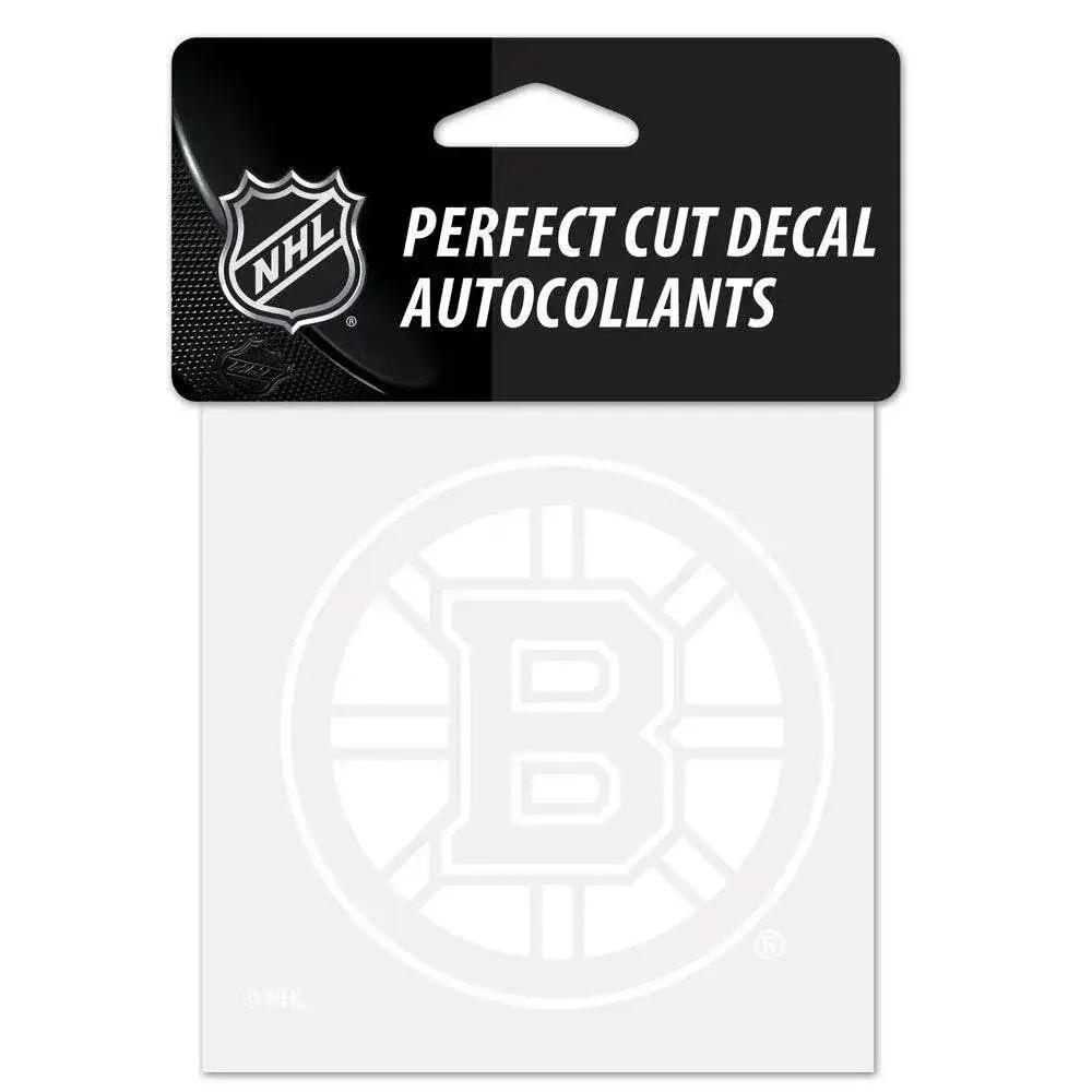 Boston Bruins 4x4 White Vinyl Car Decal Premium Cut - ToylandEU™