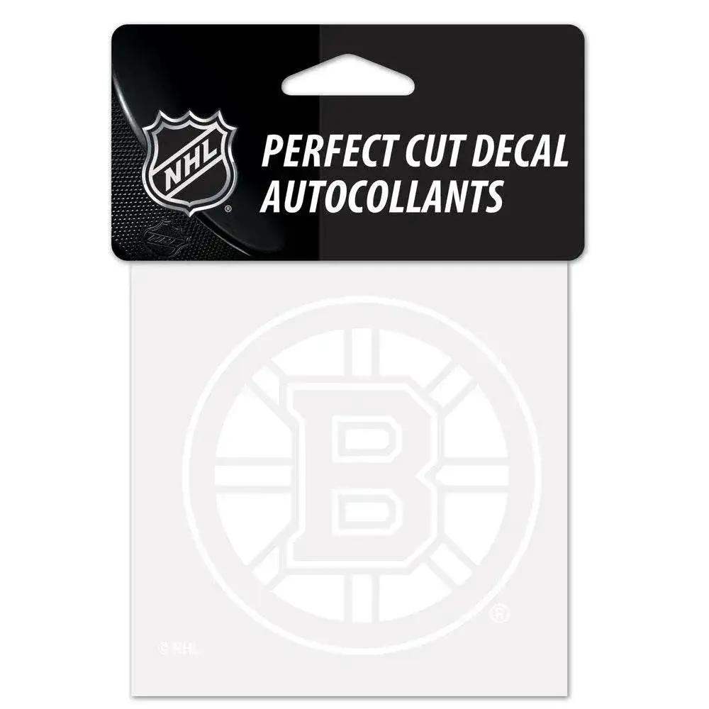 Boston Bruins 4x4 White Vinyl Car Decal Premium Cut - ToylandEU™