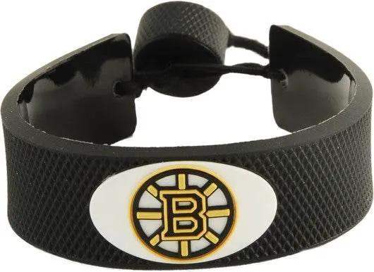 Boston Bruins Leather Bracelet With Ceramic Bead Adjustable - ToylandEU™