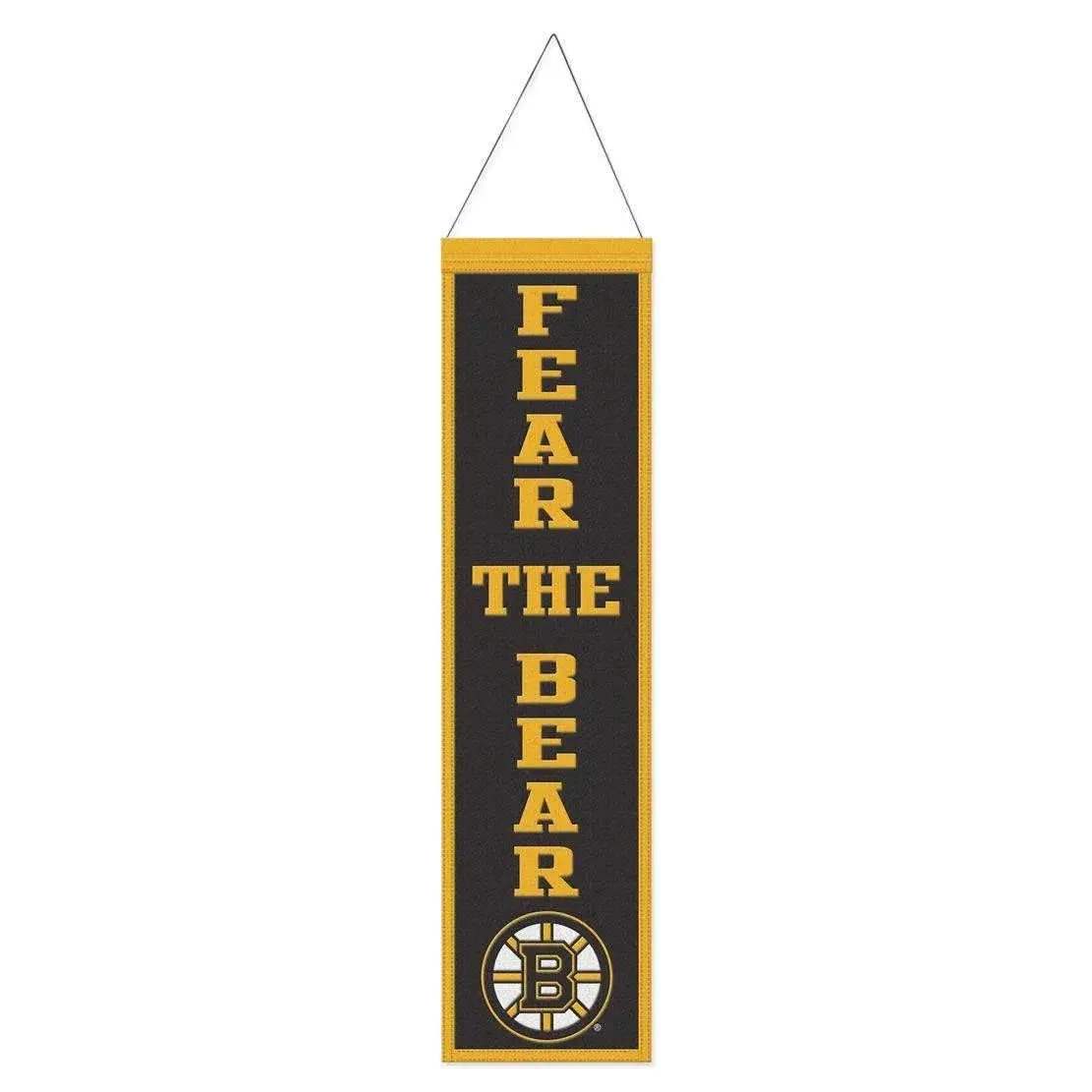 Boston Bruins Wool Banner 8x32 Heritage Slogan Design - ToylandEU™