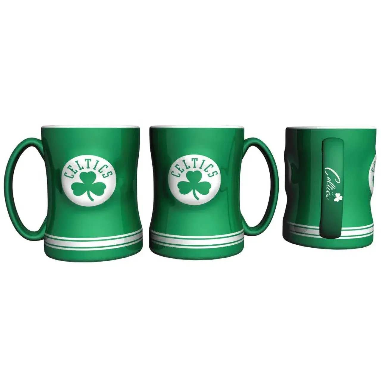 Boston Celtics 14oz Sculpted Relief Coffee Mug Team Color - ToylandEU™