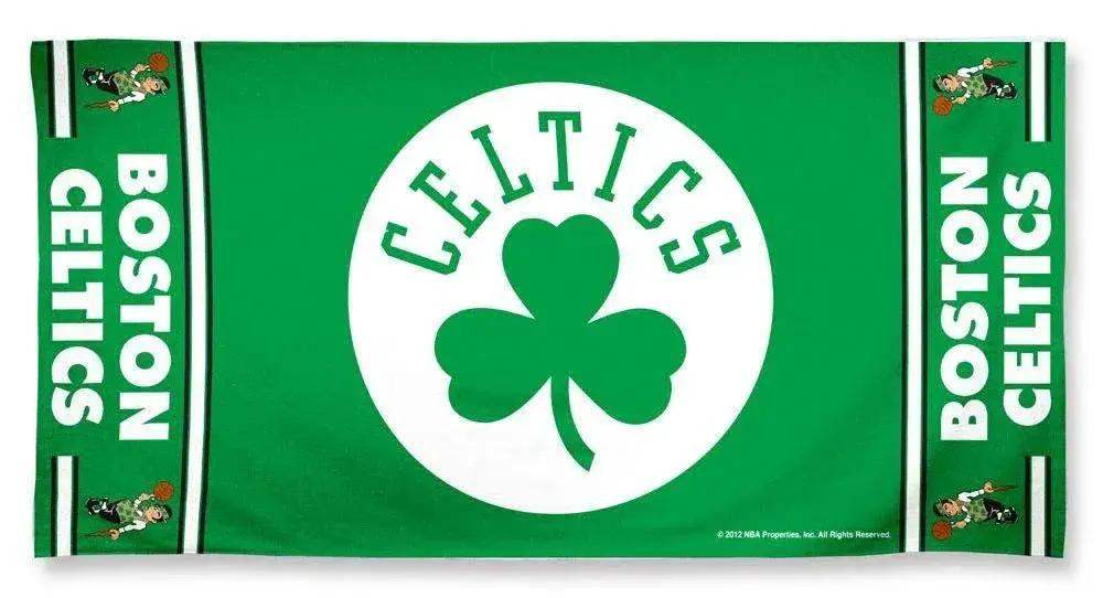 Boston Celtics Beach Towel 30x60 Cotton Velour Front - ToylandEU™