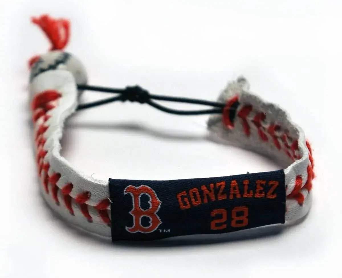 Boston Red Sox Leather Bracelet Ceramic Bead Adjustable - ToylandEU™