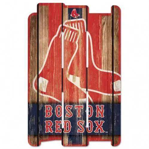 Boston Red Sox Sign 11x17 Wood Fence Style USA Made - ToylandEU™