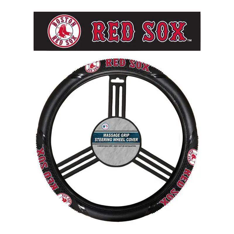 Boston Red Sox Steering Wheel Cover Massage Grip Style CO - ToylandEU™