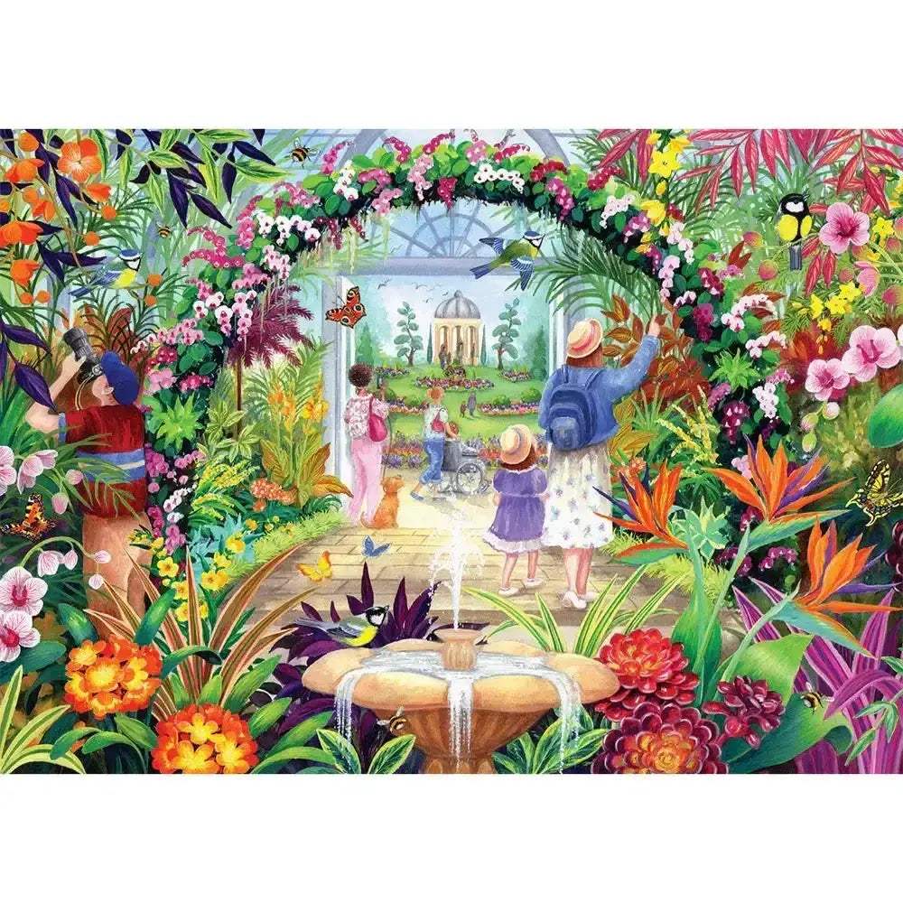 Botanical Jigsaw Puzzle 1000 Pieces With Intricate Floral Scene - ToylandEU