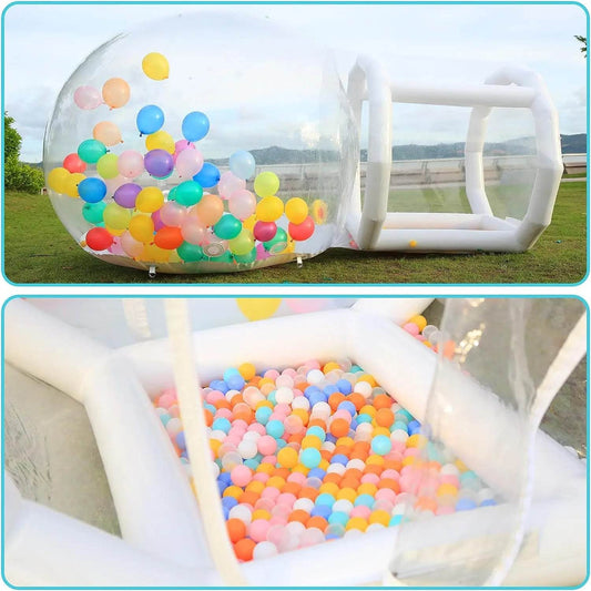 Bounce House Hot Selling Transparent Inflatable Camping Tent 10ft Dia Bubble Dome House with Blower - ToylandEU