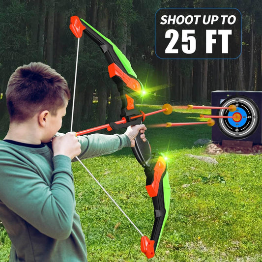 Bow And Arrow Toys With Light-Up LED For Kids Age 3+ - ToylandEU