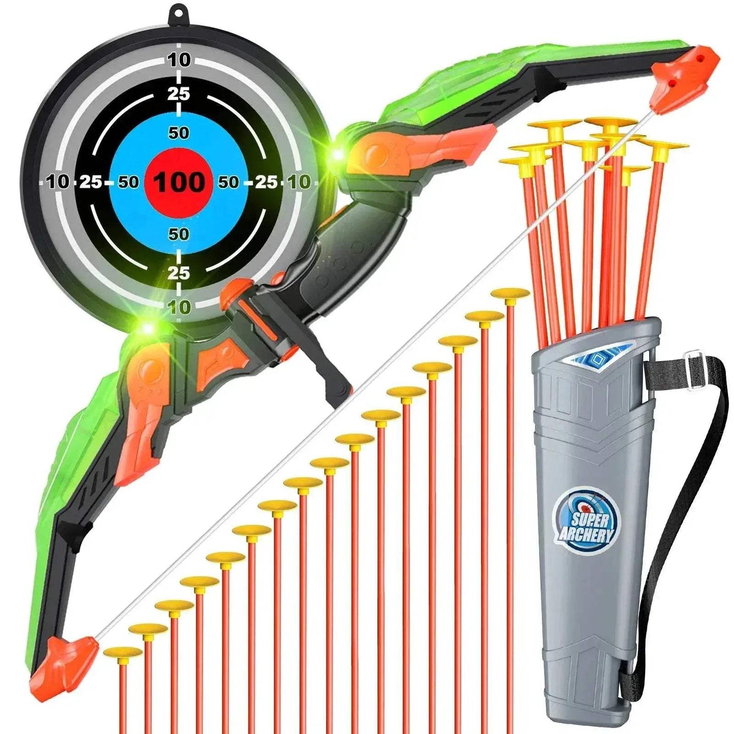 Bow And Arrow Toys With Light-Up LED For Kids Age 3+ - ToylandEU