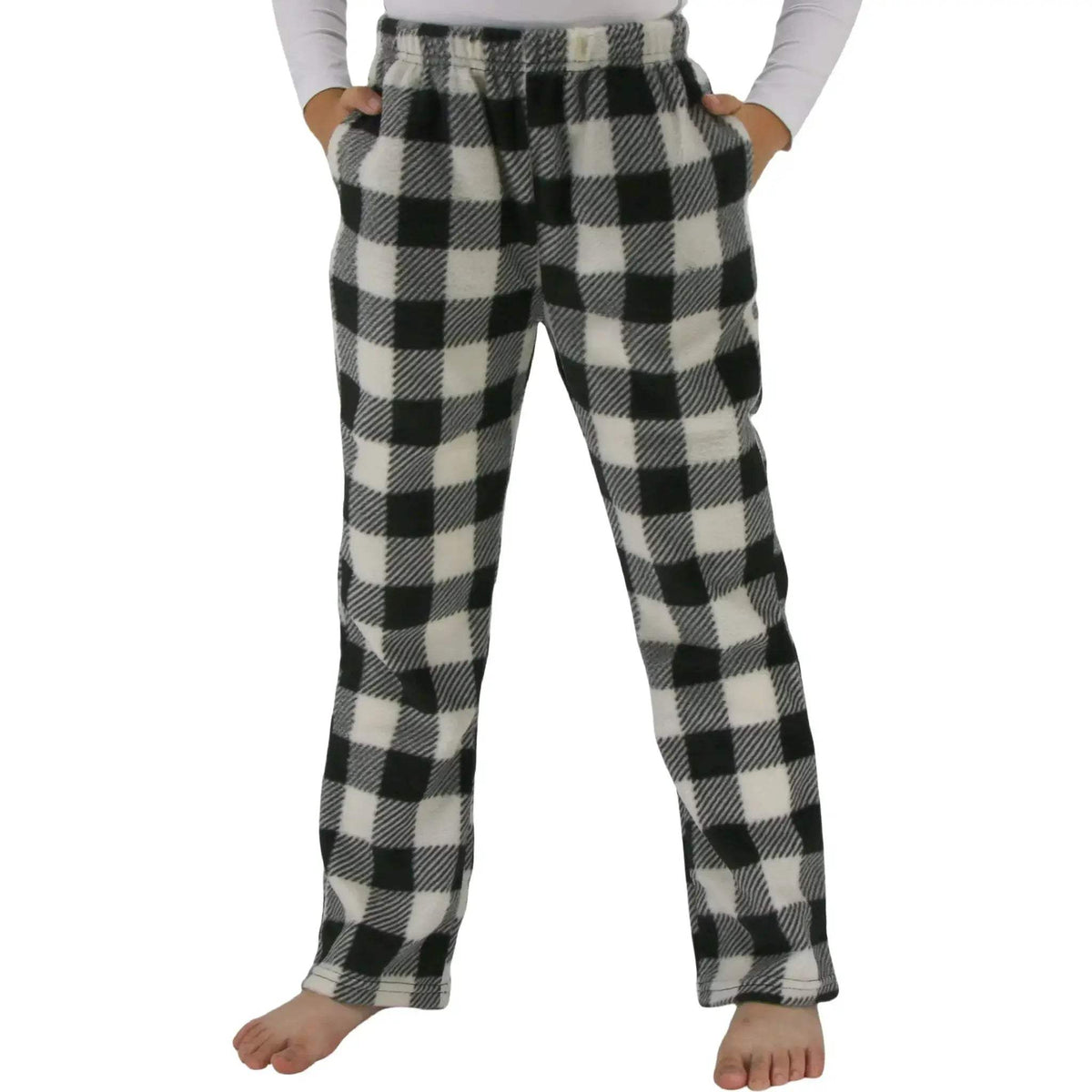 Boys Fleece Plaid Pajama Pants With Deep Pockets - ToylandEU™
