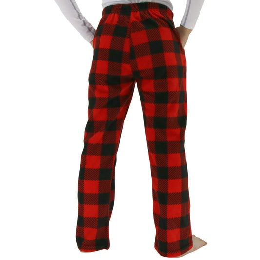 Boys Fleece Plaid Pajama Pants With Deep Pockets 7-13Y - ToylandEU