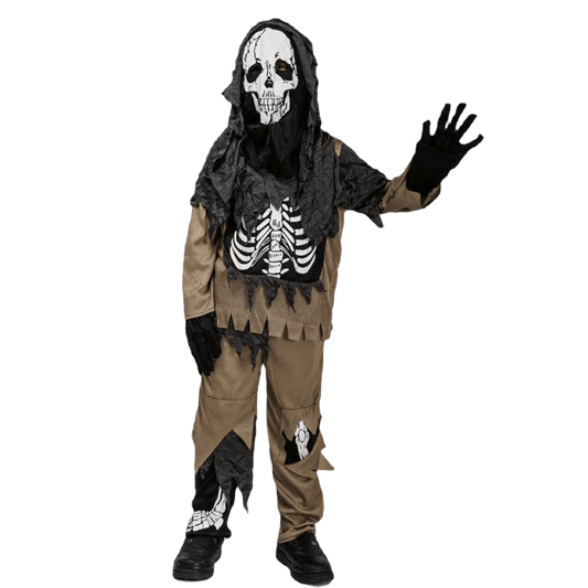 Boys Skeleton Zombie Costume Set - Spooky Fun for Halloween & Purim - ToylandEU