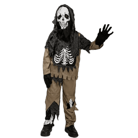 Boys Skeleton Zombie Costume Set - Spooky Fun for Halloween & Purim - ToylandEU