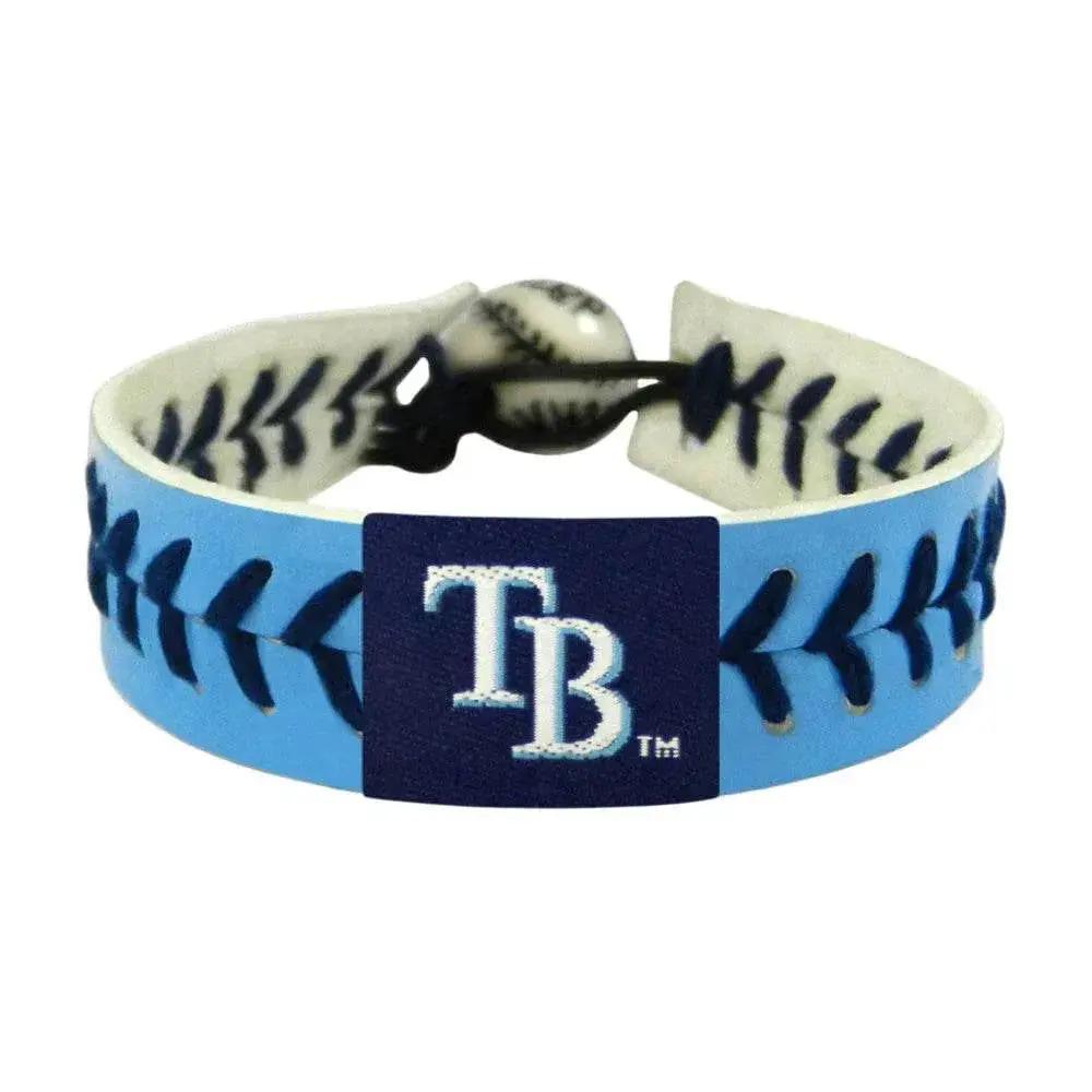 Tampa Bay Rays Leather Baseball Bracelet Light Blue - ToylandEU™