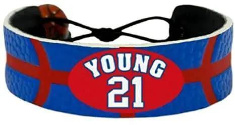 Philadelphia Sixers Leather Bracelet Basketball Bead - ToylandEU™