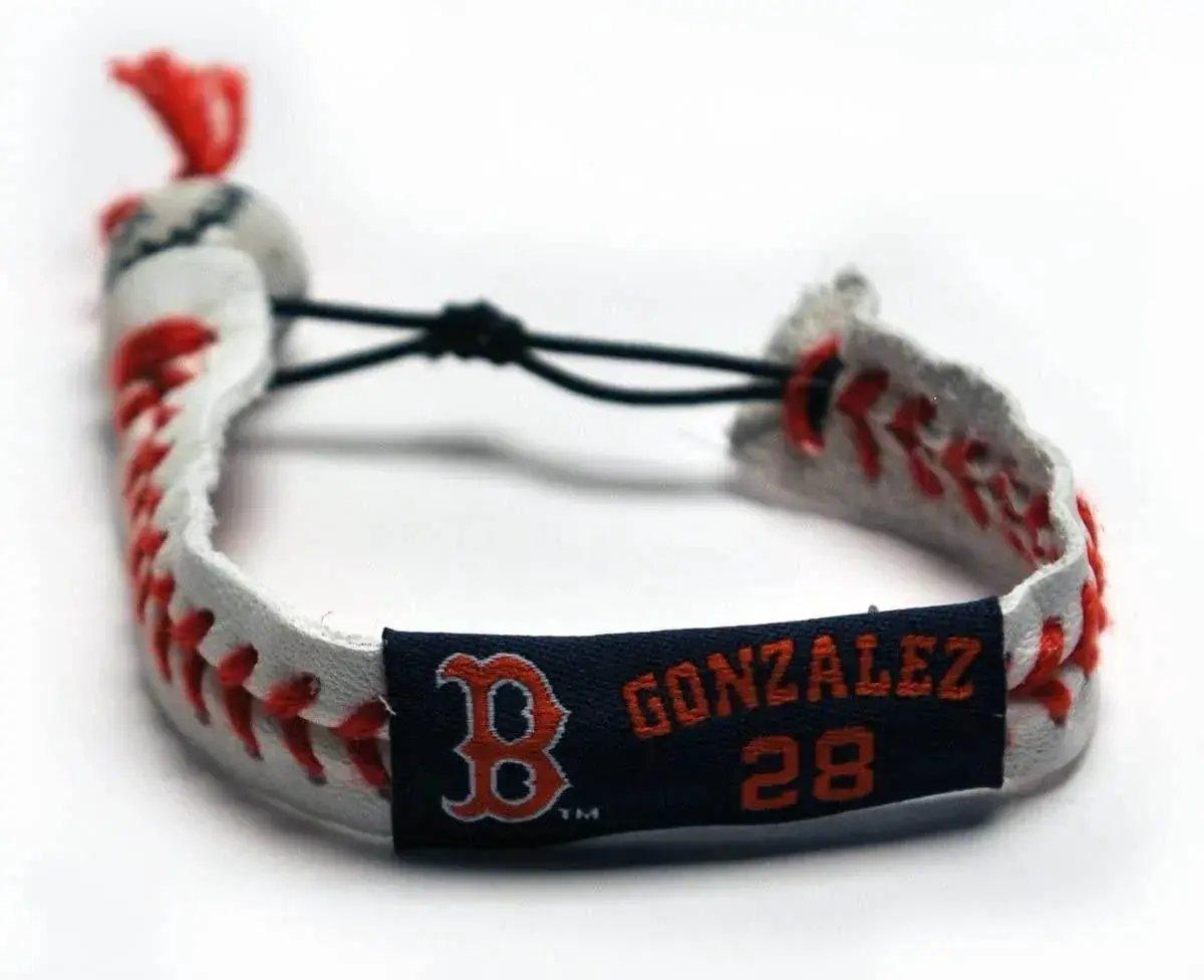 Boston Red Sox Leather Bracelet Ceramic Bead Adjustable - ToylandEU™
