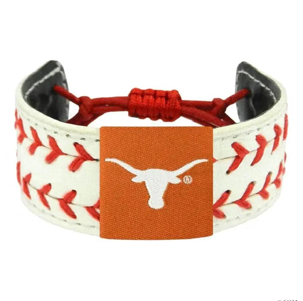 Texas Longhorns Leather Bracelet Classic Ceramic Bead - ToylandEU™